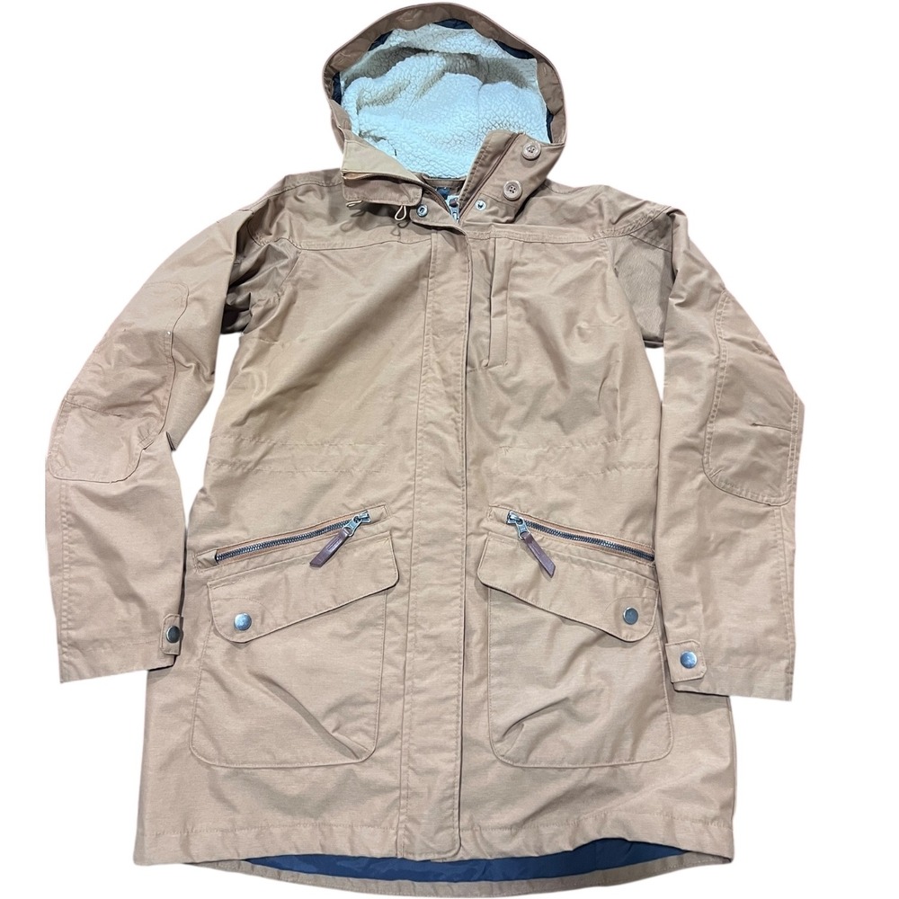 Columbia Interchange Jacket Women's Tan‎ Sherpa Hooded Parka Size S